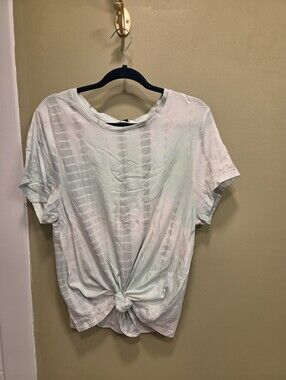 Earth Yoga Tie Dye Knotted Front Tshirt Size XL